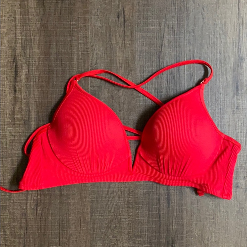 Red Push up Bikini top